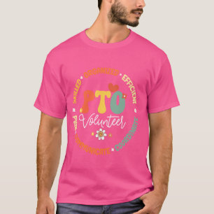 Camiseta Voluntário PTO de volta para o Pai do Grupo de Cor