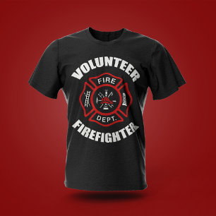 Camiseta Volunteer Firefighter Badge