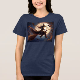 Camiseta Voo à Lua das Bruxas de Bruxas Steampunk