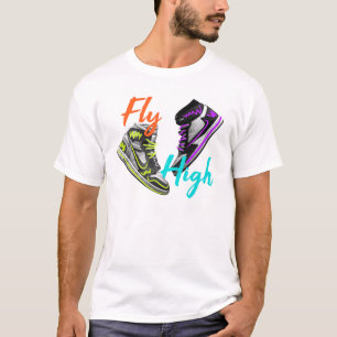 Camiseta Voo Alto - Arte Neon Neon Retro-Top
