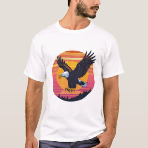 Camiseta Voo Alto Sem Soar - Gráfico Retroativo do Sunset