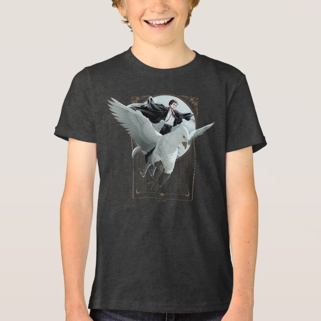 Camiseta Voo Anime HARRY POTTER™ com Buckbeak (Frente)