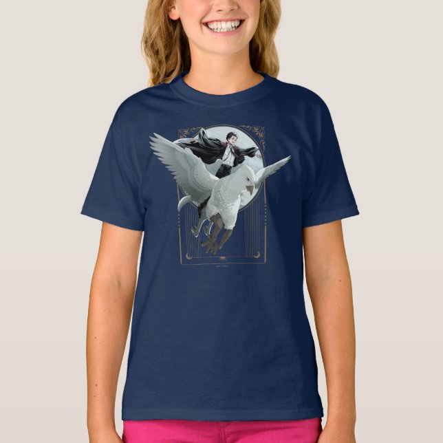 Camiseta Voo Anime HARRY POTTER™ com Buckbeak (Frente)