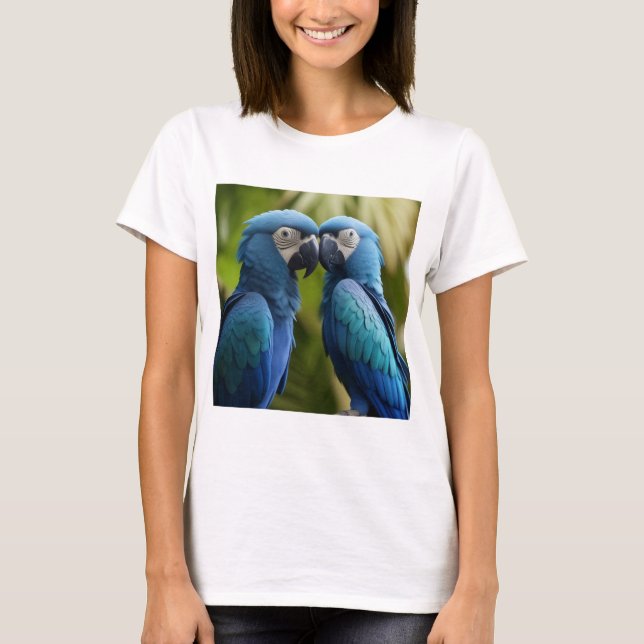 Camiseta Voo Azure: Arara Azul  (Frente)