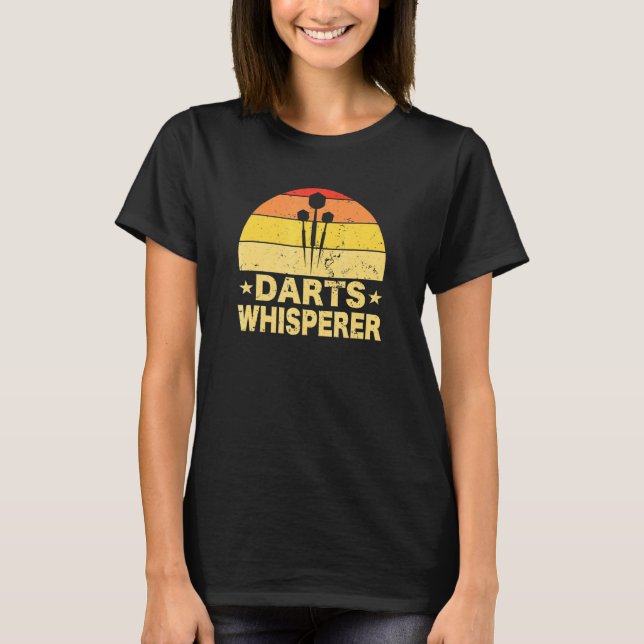 Camiseta Voo Dart Darts Whisperer Darts Player Dartboard (Frente)