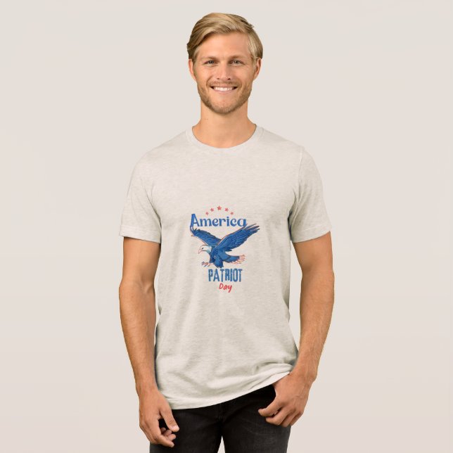 Camiseta Voo de águia americana (Frente Completa)