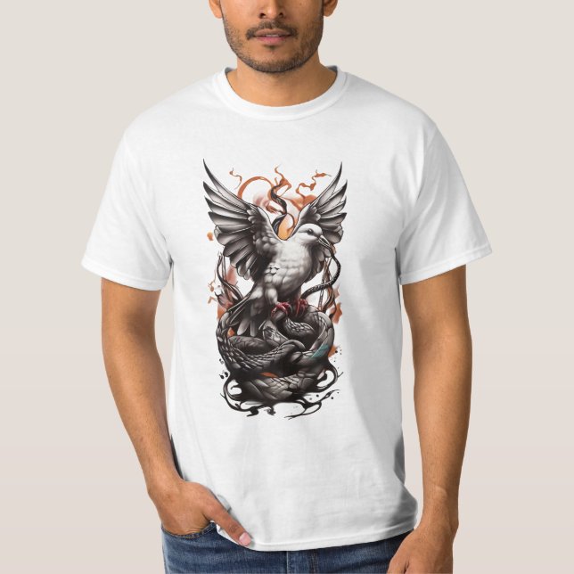 Camiseta Voo de Dove para Bibliotecas (Frente)