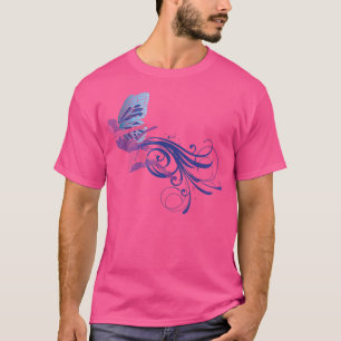 Camiseta Voo de fada ColoridaAjustado Roxo Azul Relacionado