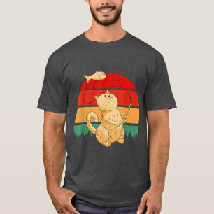 Camiseta Voo De Gato Cortado Pesca Retrorna Brincadeira De 