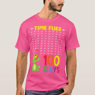 Camiseta Voo De sapo 100 Dias De Horário Escolar Voa O Prof