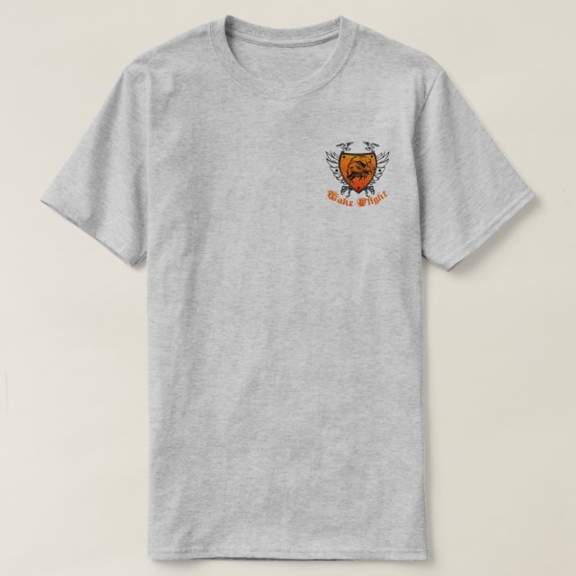 Camiseta Voo de Tomada (Frente do Design)