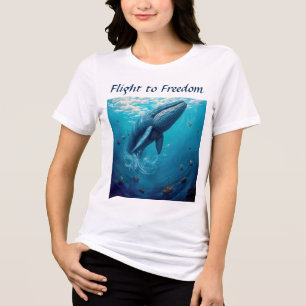 Camiseta Voo do Leviatã para a Liberdade – Arte Surrealista