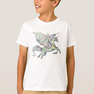 Camiseta Voo do pônei do cavalo de Pegasus do unicórnio do