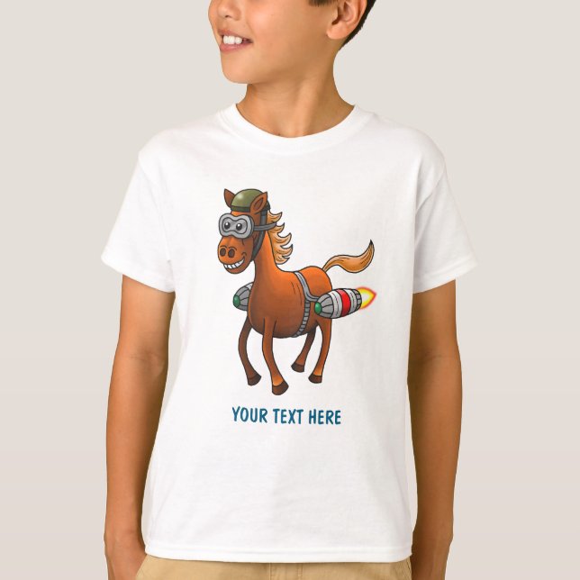 Camiseta Voo do Rocket Pony (Frente)