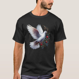 Camiseta Voo Elegante do Pássaro das Portas Brancas Pacífic