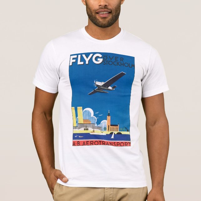 Camiseta Voo em Estocolmo (Frente)