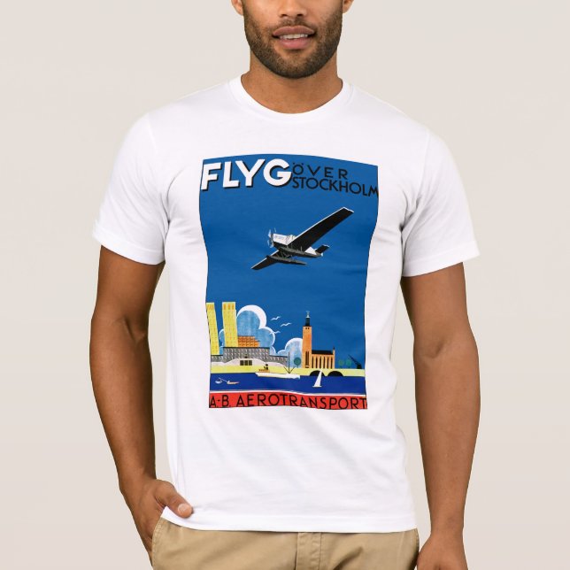 Camiseta Voo em Estocolmo (Frente)