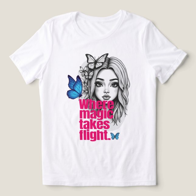 Camiseta Voo encantado (Design frontal)