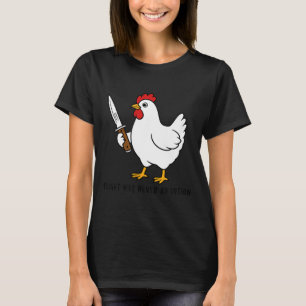 Camiseta Voo Era Uma Opção Sarcástico Galinha Homens Mulher