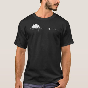 Camiseta Voo Gráfico Linha Gancho de Pesca Peixes Marinheir