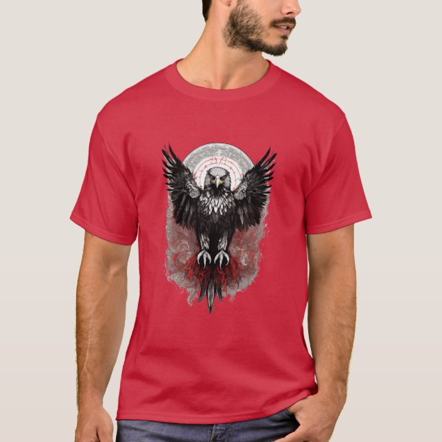 Camiseta "Voo Majestoso: A Águia Sofrendo" (Frente)