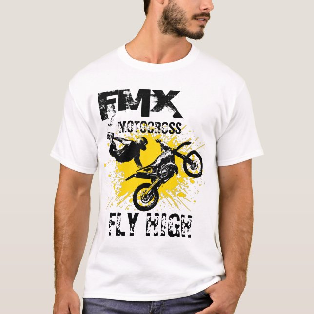 Camiseta Voo Motocross FMX Alto (Frente)