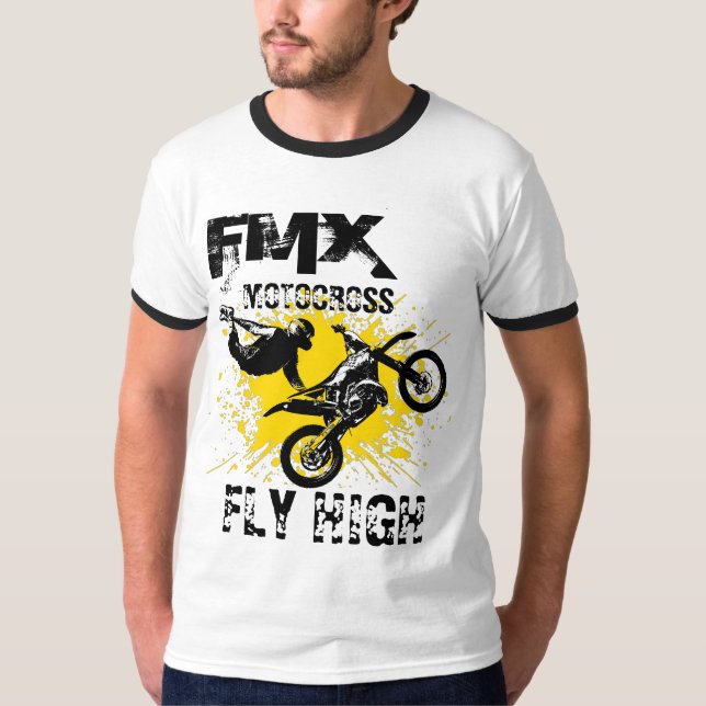 Camiseta Voo Motocross FMX Alto (Frente)