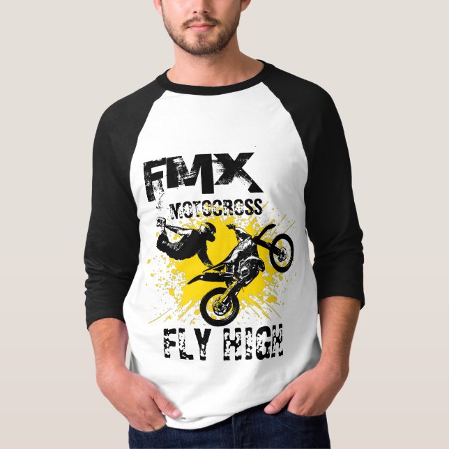 Camiseta Voo Motocross FMX Alto (Frente)