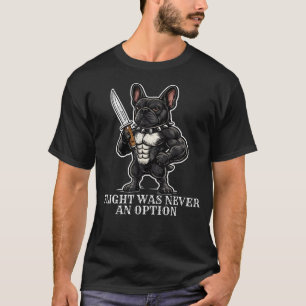Camiseta Voo Nunca Foi Uma Opção Engraçado Bravo Francês