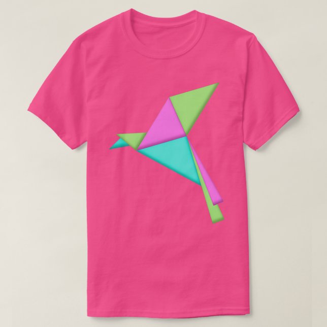 Camiseta Voo Origami (Frente do Design)