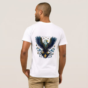 Camiseta Voo Radiante: Tee Emblem de Crystal Eagle
