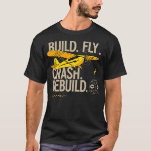 Camiseta Voo RC Presente Voo Rebuild Ar Amarelo