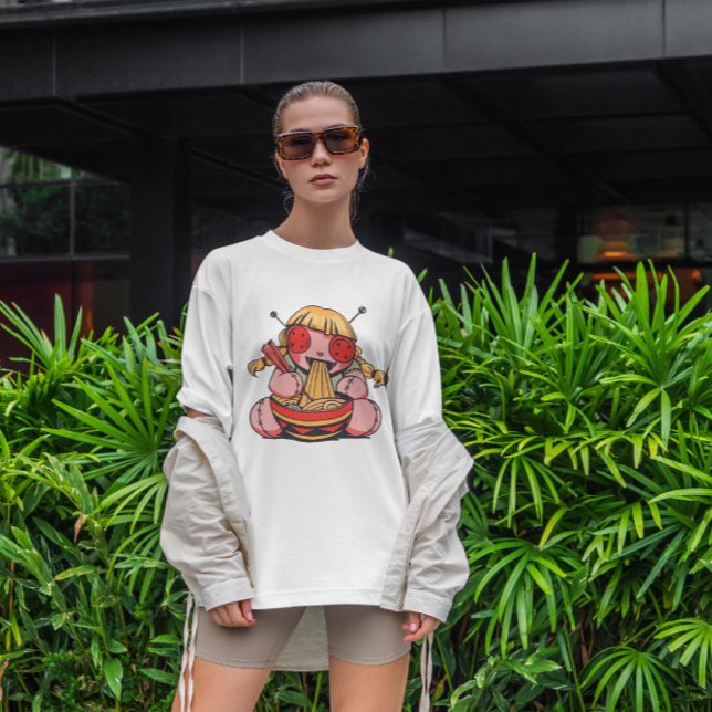 Camiseta Voodoo Doll Eating Spaghetti (Criador carregado)