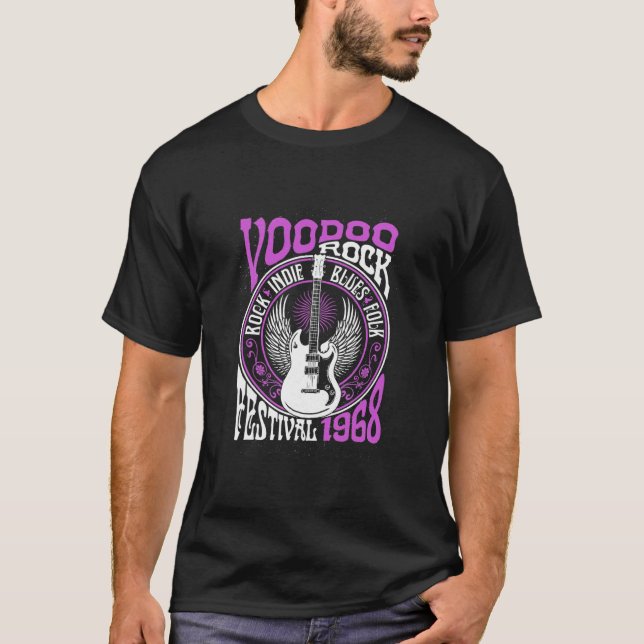 Camiseta Voodoo Rock Festival Blues Rock Guitar (Frente)