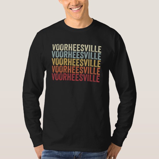 Camiseta Voorheesville New York Voorheesville NY Retro Vint (Frente)