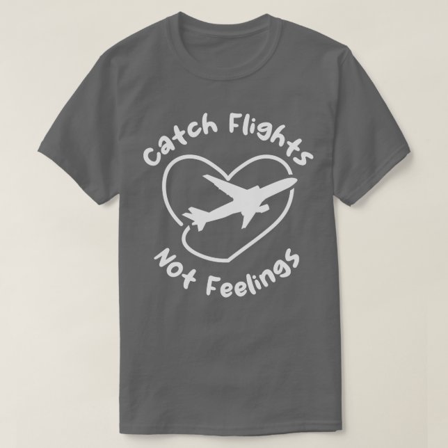 Camiseta Voos de captura sem sentimentos (Frente do Design)