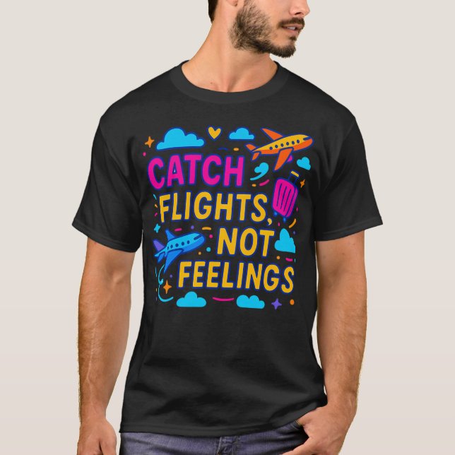 Camiseta Voos de Captura Sem Sentimentos Adventure Roupa Pe (Frente)
