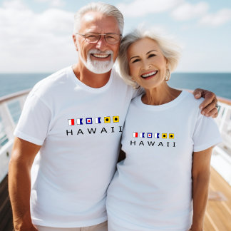 Camiseta Voos Marítimos Náuticos Hawaii - Cor-de-luz