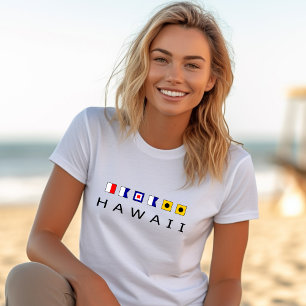 Camiseta Voos Marítimos Náuticos Hawaii - Cor-de-luz