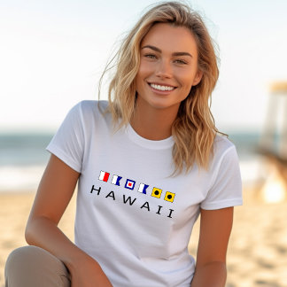 Camiseta Voos Marítimos Náuticos Hawaii - Cor-de-luz
