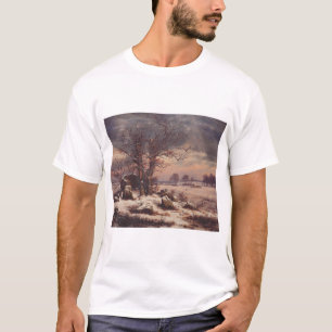 Camiseta Vordingborg no Inverno por J.C. Dahl Fine Art