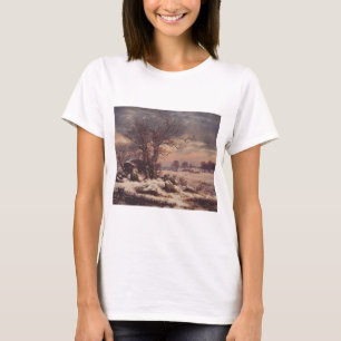 Camiseta Vordingborg no Inverno por J.C. Dahl Fine Art