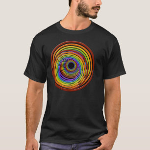 Camiseta Vortex do arco-íris