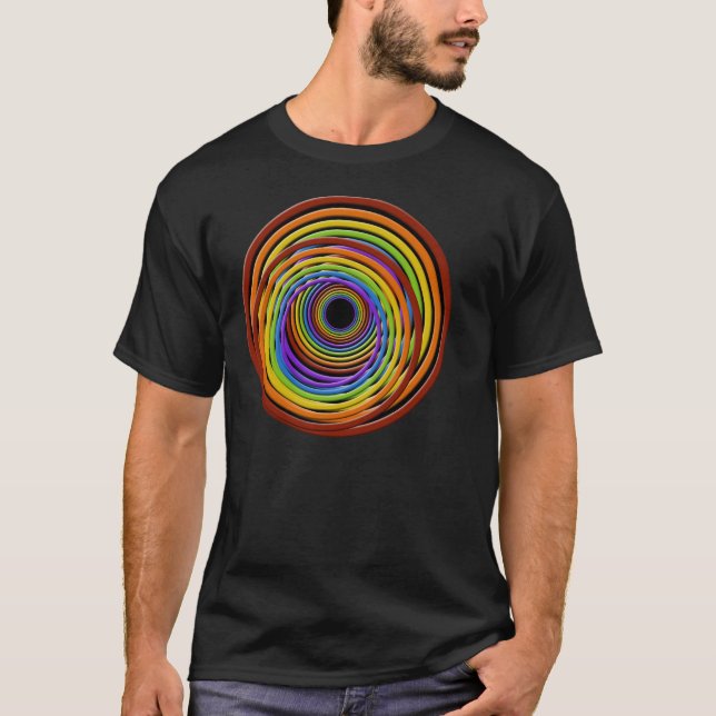 Camiseta Vortex do arco-íris (Frente)