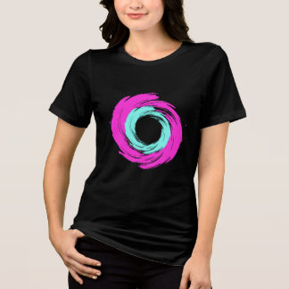 Camiseta Vortex Rosa e Azul Claro
