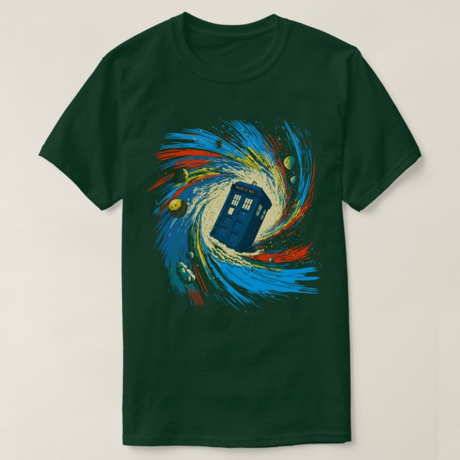 Camiseta Vórtice espacial e temporal (Frente do Design)