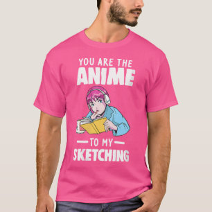 Camiseta Vós, O Anime Para O Meu Esboço De Animação.