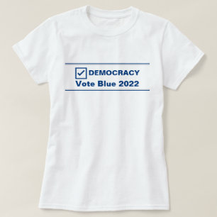 Camiseta Votação Azul 2024 Democracia Eleitoral