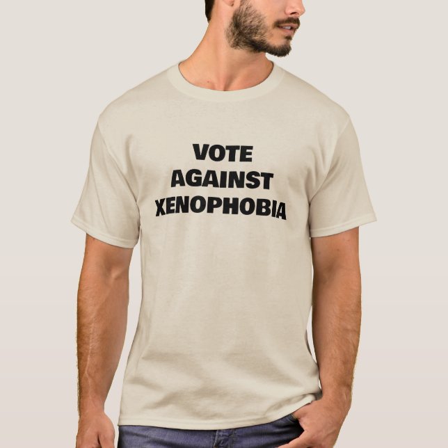 Camiseta Votação Contra A Xenofobia (Frente)