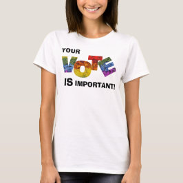 Camiseta VOTAÇÃO oral Colorida